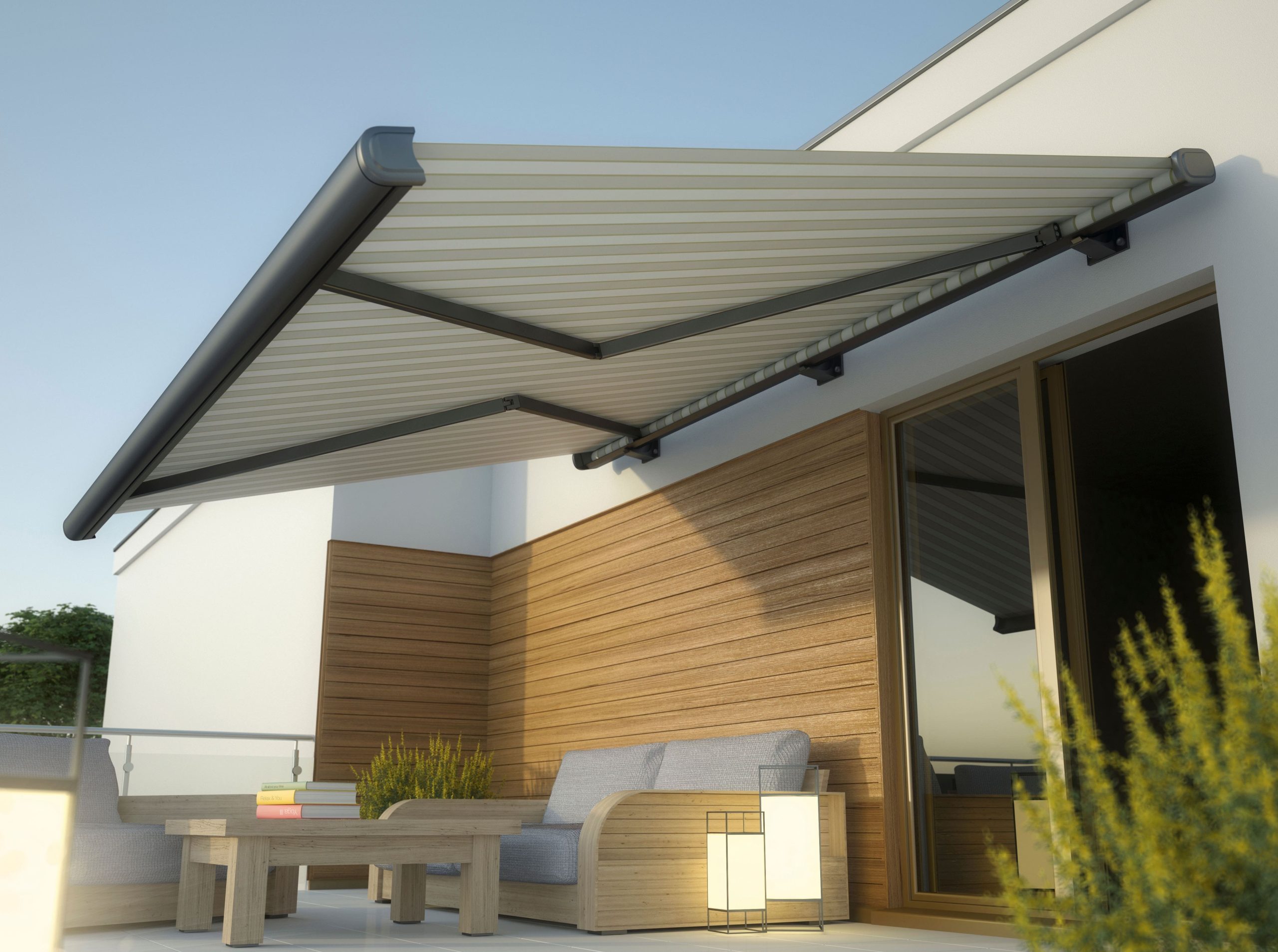 Custom retractable awnings installation in Indianapolis